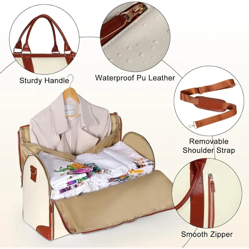 Luvera 2 in 1 Convertible Garment Duffle Bag